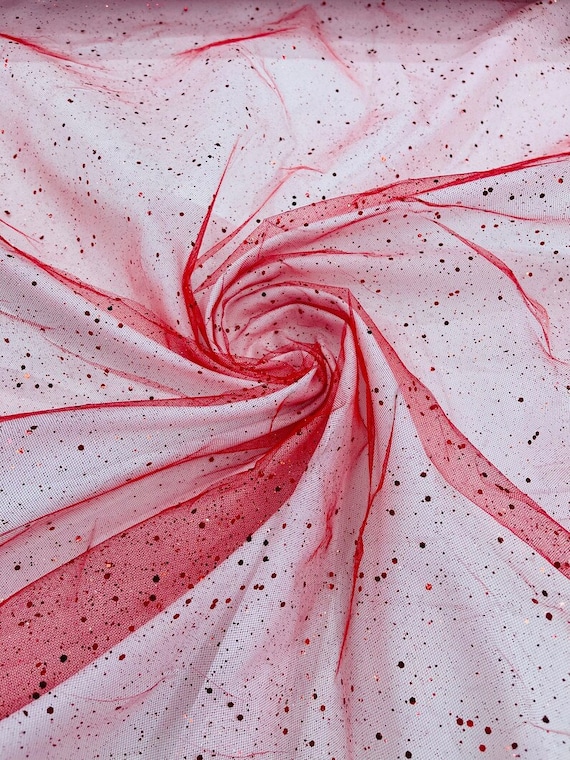 Sparkle Tulle Glitter With Sequin Fabric Shimmer/ Tulle Glitter