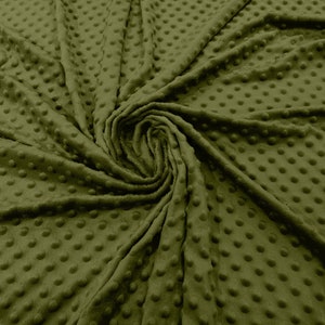 100% Polyester Minky Dimple Dot Weicher Kuschelstoff SEW Craft. 155 cm breit Verkauft als Meterware
