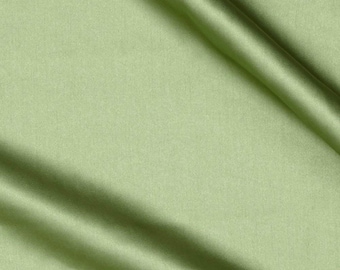 Sage - Crepe Back Satin Bridal Fabric Draper-Prom-wedding-nightgown- Soft 58"-60" Inches Sold by The Yard.