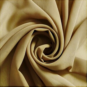 Taupe - 100% Polyester Soft Light Weight, Sheer, See Through Chiffon Fabric. 58/60" Wide, Sold By The