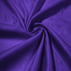 Faux Suede Polyester Fabric/ Micro suede/ 58&quot; Wide/ Upholstery Weight/ Tablecloth/ Bags/ Pouches/ Cosplay/ Costume - Purple