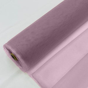 Bridal Mesh Tulle Netting Fabric / Sheer Mesh /58&quot; Wide / Sold by the Yard - Mauve.