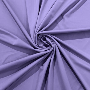 Milliskin Nylon Spandex Stretch Dull Tricot Medium Weight Fabric for Apparel/4 Way Fabric/Swimwear/Activewear/Sportswear/Costume - Lilac