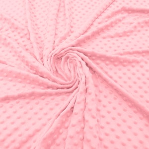 100% Polyester Minky Dimple Dot Weicher Kuschelstoff SEW Craft. 155 cm Breite (beige) Wird als lose Ware angeboten
