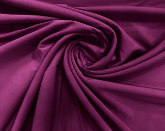Magenta ITY Fabric Polyester Knit Jersey 2 Way Stretch Spandex. 58/59" Wide Sold By The Yard.
