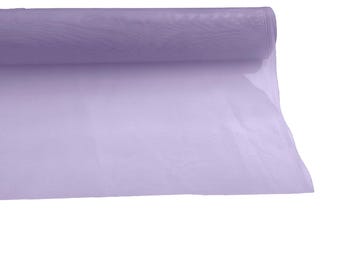 Corsé de malla rígida, ancho de 58", trenza de crin de caballo, se vende cortado a medida, color lila