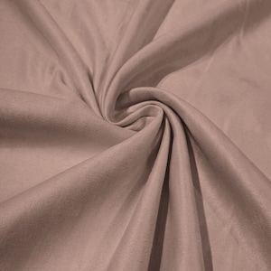 Faux Suede Polyester Fabric/ Micro suede/ 58&quot; Wide/ Upholstery Weight/ Tablecloth/ Bags/ Pouches/ Cosplay/ Costume - River Rose