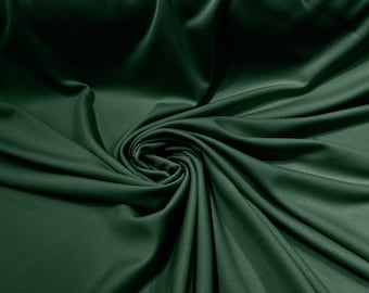 59/60" Wide 100% Polyester Wrinkle Free Stretch Double Knit Scuba Fabric/cosplay/costumes - Hunter Green