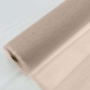 Bridal Mesh Tulle Netting Fabric / Sheer Mesh /58&quot; Wide / Sold by the Yard - Champagne.
