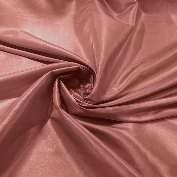 Dusty Rose - Solid Taffeta Fabric/ Taffeta Fabric By the Yard/ Apparel, Costume, Dress, Cosplay, Wedding.