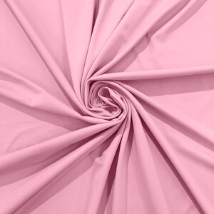 Milliskin Nylon Spandex Stretch Dull Tricot Medium Weight Fabric for Apparel/4 Way Fabric/Swimwear/Activewear/Sportswear/Costume - Pink