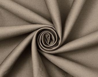Cotton Twill Fabric | 58'' Wide/Cotton/Medium Weight/Clothing/Denim/Dress | Jackets/Pants/Weave - Khaki