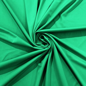 Nylon Spandex Stretch Dull Tricot Medium Weight Fabric for Apparel/4 Way Fabric/Swimwear/Activewear/Sportswear/Costume - Mint.
