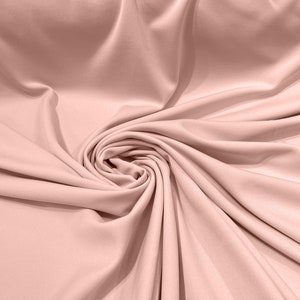 59/60&quot; Wide 100% Polyester Wrinkle Free Stretch Double Knit Scuba Fabric/cosplay/costumes - Blush Pink