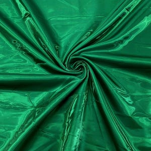 Bridal Liquid Satin - Fabric/Glossy Satin/58” Wide/Prom. Emerald Green