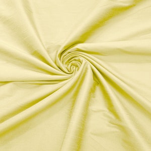 Maze Yellow - Polyester Dupionseide Stoff / 145 cm breit / Hochzeitsstoff / Wohnkultur.