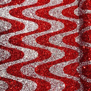 Sequins Flip Two Tone Floral Design on a Black Stretch Velvet, Sold by the Yard. Pink/Silver main image 1