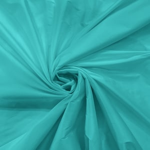 100% Polyester Imitation Silk Taffeta Fabric 55&quot; Wide/Costume/Dress/Cosplay/Wedding - Aquamarine
