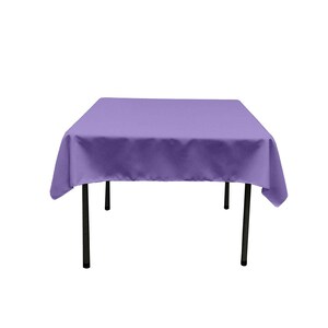Square Polyester Poplin Table Overlay - Diamond. Choose Size Below - Barney Purple.