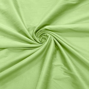 Pistachio - Polyester Dupioni Faux Silk Fabric/ 55” Wide/Wedding Fabric/Home Decor.