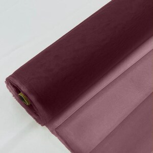 Bridal Mesh Tulle Netting Fabric / Sheer Mesh /58&quot; Wide / Sold by the Yard - Wine.