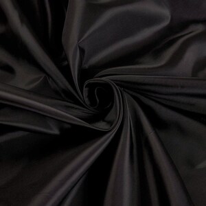 Black 60&quot; Wide Polyester Lining Fabric by The Yard