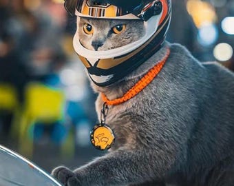 Cat Helmet Mini Pet Motorcycle Helmet for Cats and Dogs Pet accessories Pet Motorcycle Helmet Bike Helmet Biker gifts Pet gifts Bike Lover