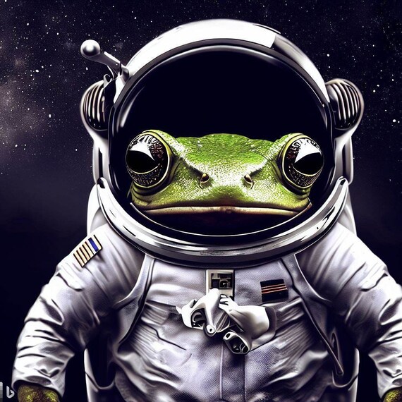 Astronaut Frog Digital Download - Etsy