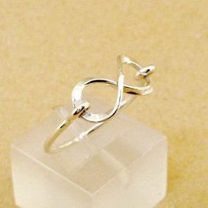 Infinity! Simple, Elegant, Fashionable, Perfect for any Ocasion, Solid 925 Sterling Silver Ring, 2mm Band Ring in Available in Various Sizes