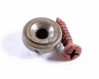 AGP ™ Vintage Round String Tree und Schraubenrelic Aged Nickel Für E-Gitarren im Tele-Stil # 521268