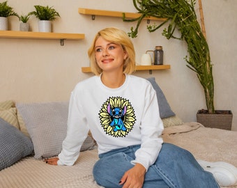 Sunflower Stitch T-Shirt/Crewneck