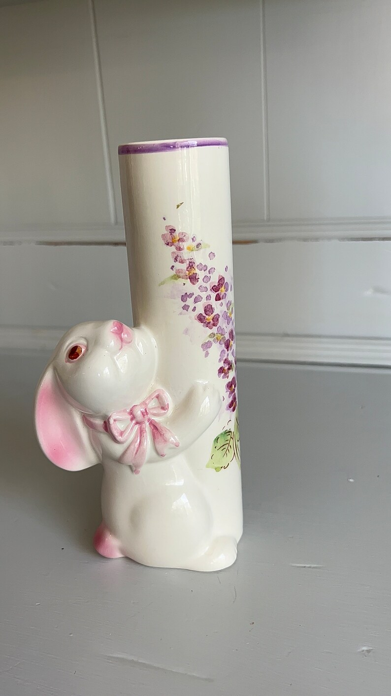 Vintage FTD Bunny Vase Etsy