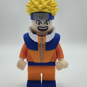 3D Printed Brick Built Naruto 9&quot; Tall