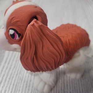3D Printed Articulating Cavalier King Charles Dog
