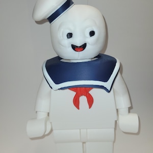 3D Printed Brick Built Ghostbusters Stay Puft Marshmallow Man 13&quot; Tall