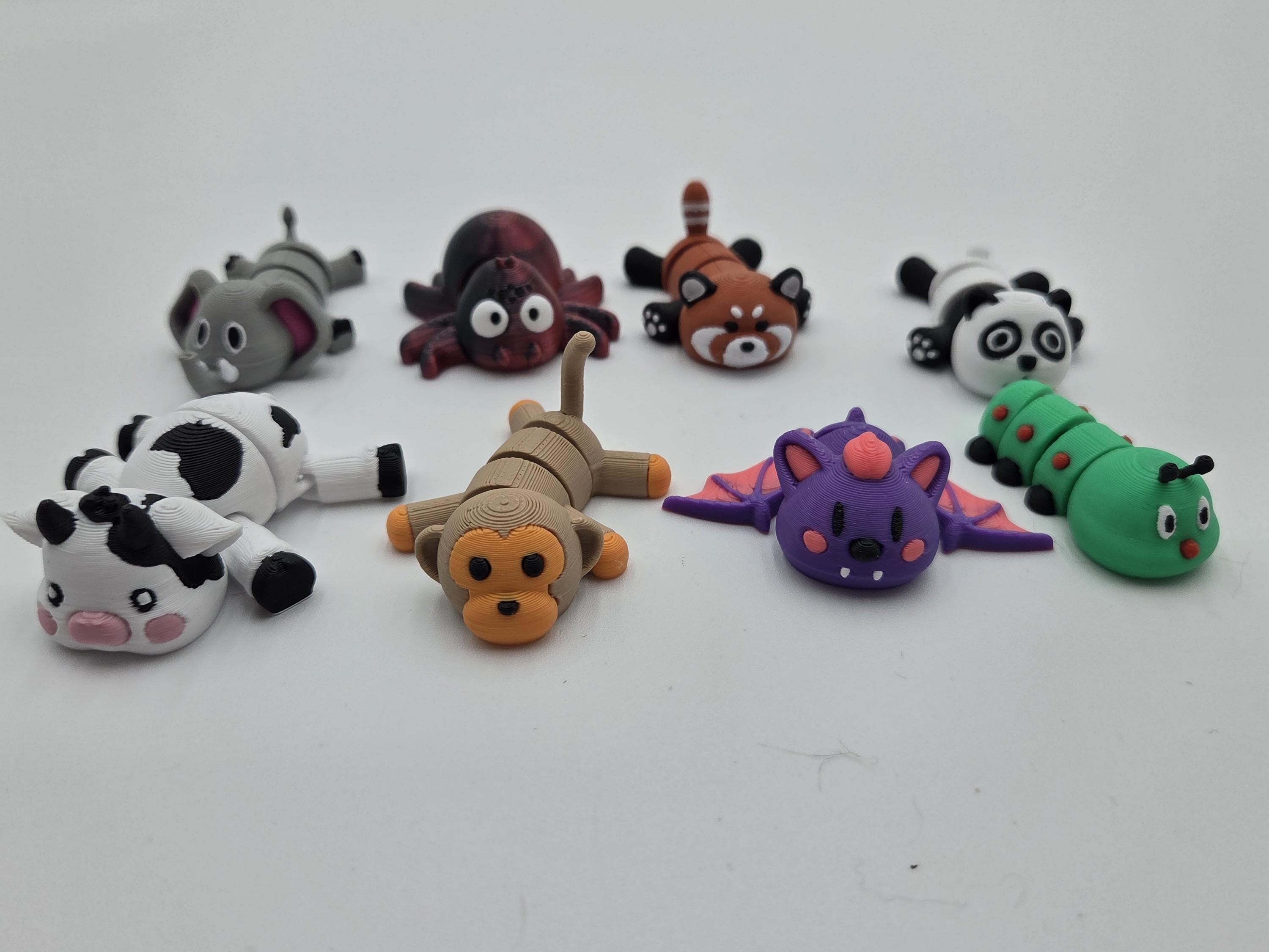 3D Printed Articulating Pocket Pets With Magnets Hidden Inside. MIx and Match. Bulk Ordering.