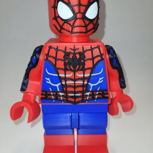 3D Printed Brick Built Spiderman Superhero 8&quot; Tall