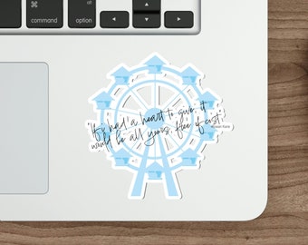 If i had a heart quote from The Fine Print Book 1 Die-Cut Sticker
