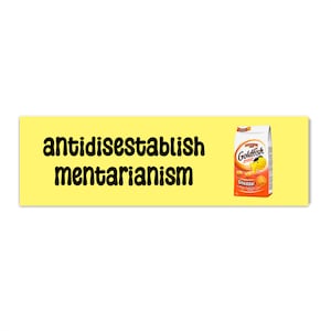 Antidisestablishmentarianism Bumper Sticker
