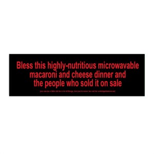 Macaroni and Cheese Bumper Sticker