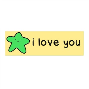 I Love You Bumper Sticker