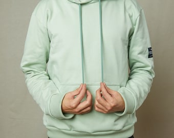Unisex Relaxed Fit Hoodie - SAGE | Sustainable Fashion with Environmental Impact