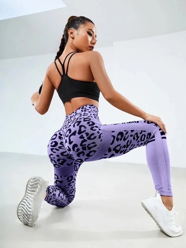 Leopard top workout pants
