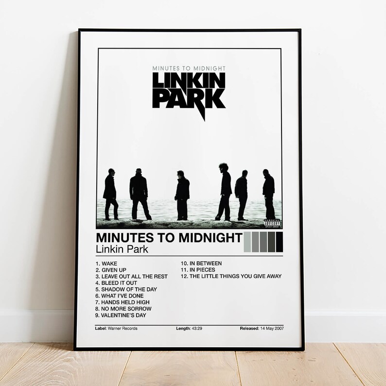 Linkin Park Minutes to Midnight Album Cover Poster Etsy Australia