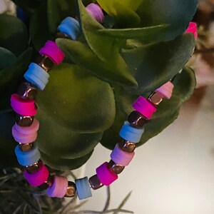 Clay bead bracelet