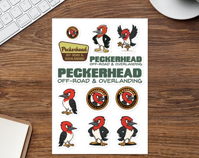 Peckerhead Sticker sheet