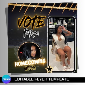 Homecoming Flyer, Social Media Flyer, Homecoming Queen, Flyer, Template