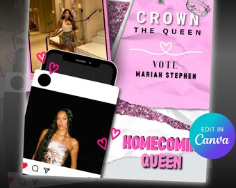 Homecoming & Prom Flyer Template: Editable Canva Design (PDF Download)