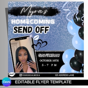 Homecoming Flyer, Social Media Flyer, Homecoming Queen, Homecoming Princess, Flyer Template