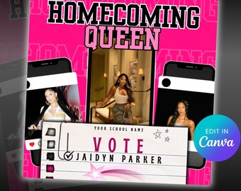 Homecoming & Prom Flyer Template: Editable Canva Design (PDF Download)